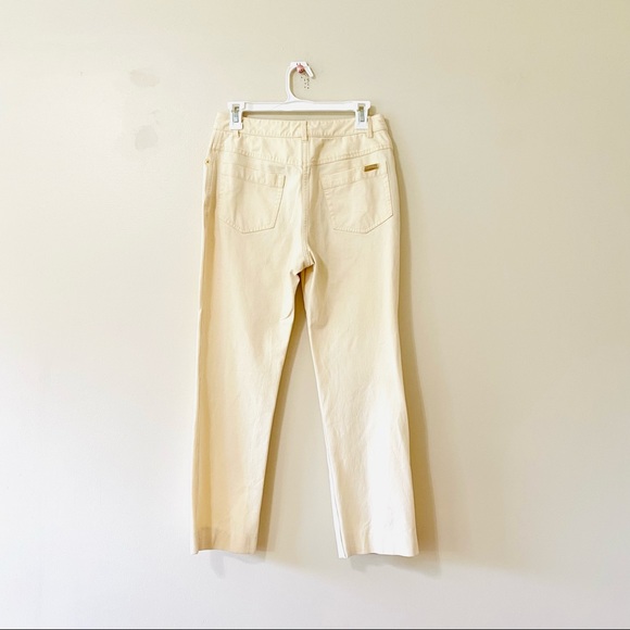 St. John Sport Slacks Straight Leg Pants Ivory Cream size 6 - Picture 4 of 9